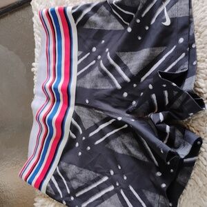 {$13 BUNDLED} NIKE Black White Multi Colored Band Athletic Shorts
